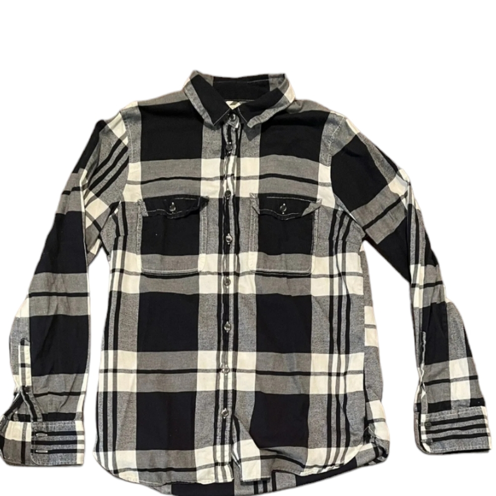 J Crew Women’s Plaid Shirt 100% Cotton Long Sleeve Size XS, blouse, button up